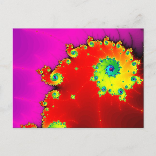 Postal Postcard de arte Mandelbrot (Anverso)