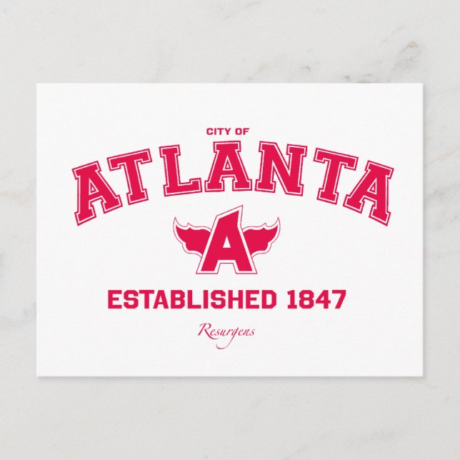 Postal Postcard de Atlanta (Anverso)