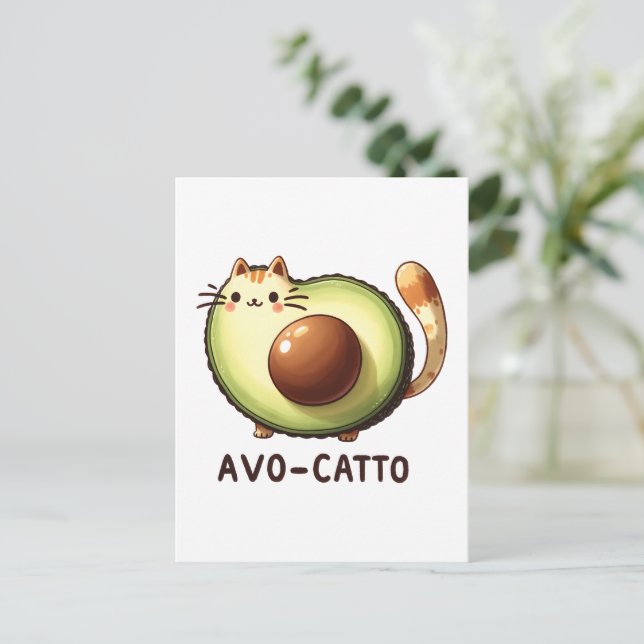 Postal Postcard de Avo-Catto Punny (Anverso de pie)