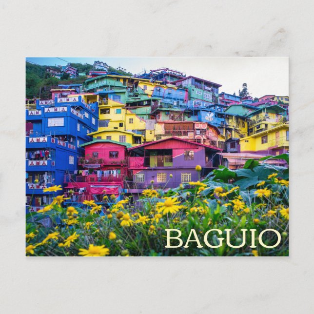 Postal Postcard de Baguio, Filipinas (Anverso)