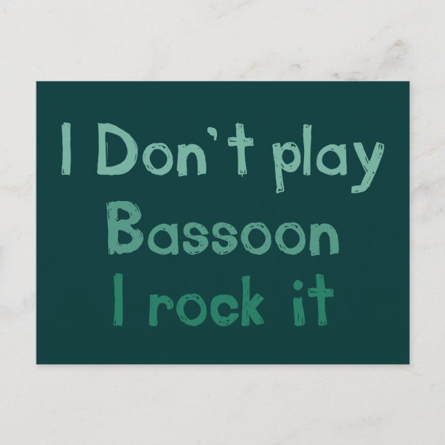 Postal Postcard de Bassoon Rock (Anverso)