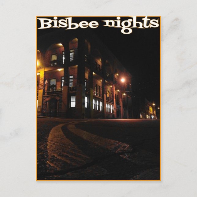 Postal Postcard de Bisbee Nights (Anverso)