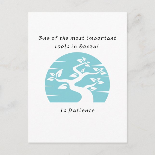 Postal Postcard de Bonsai Patience (Anverso)