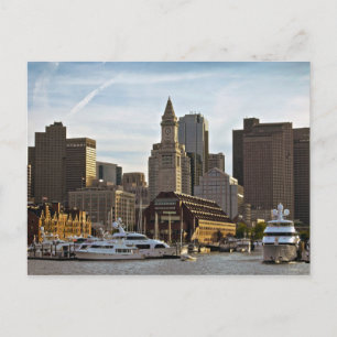 Postal Postcard de Boston Long Wharf