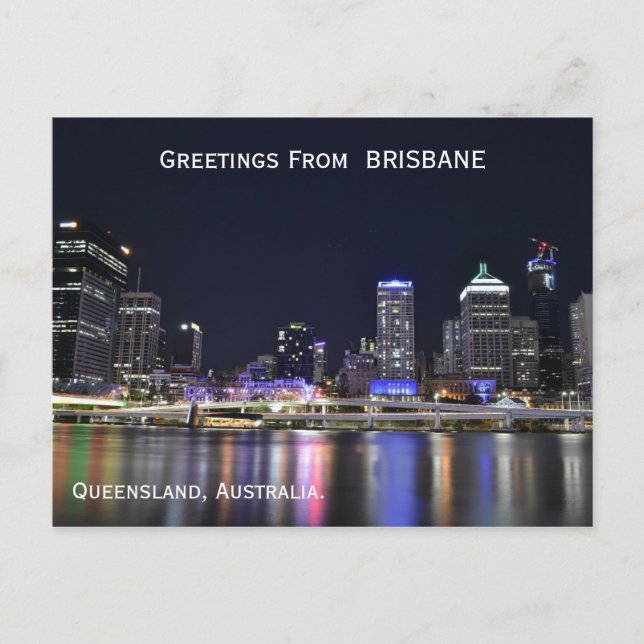 Postal Postcard de Brisbane Australia (Anverso)