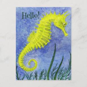 Postal Postcard de caballito de mar