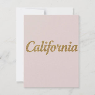 Postal Postcard de California - Diseño de tipografía negr