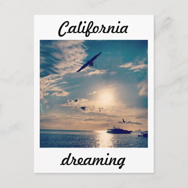 Postal Postcard de California Dreaming (Anverso)