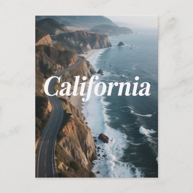Postal Postcard de California Dreaming - Vibe de Viaje de (Anverso)