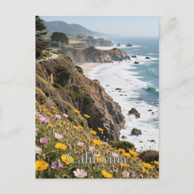 Postal Postcard de California Dreaming - Vibe de Viaje de (Anverso)