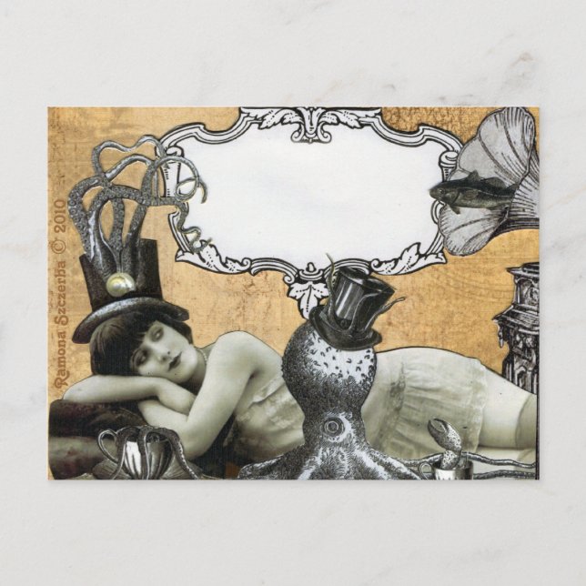 Postal Postcard de calipso de Personalizado de plantilla (Anverso)