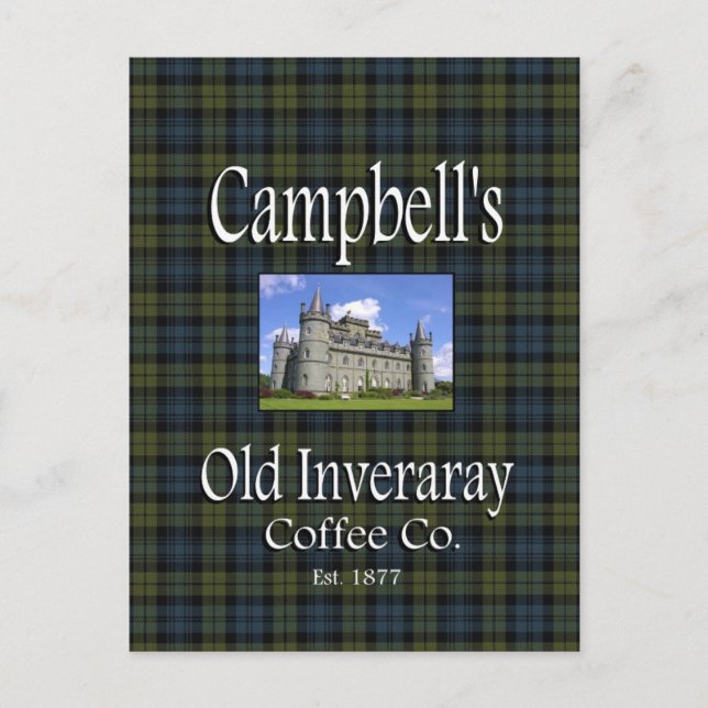Postal Postcard de Campbell's Old Inveraray Coffee Co. (Anverso)