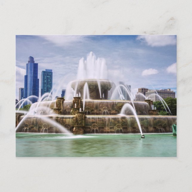 Postal Postcard de Chicago Buckingham (Anverso)