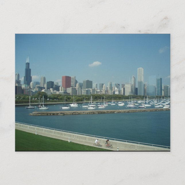 Postal Postcard de Chicago Skyline (Anverso)