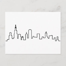 Postal Postcard de Chicago Skyline
