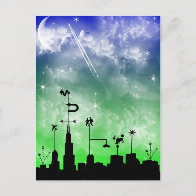 Postal Postcard de CityScape (Anverso)