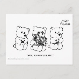 Postal Postcard de Covey Logic "Haz lo mejor que puedas"