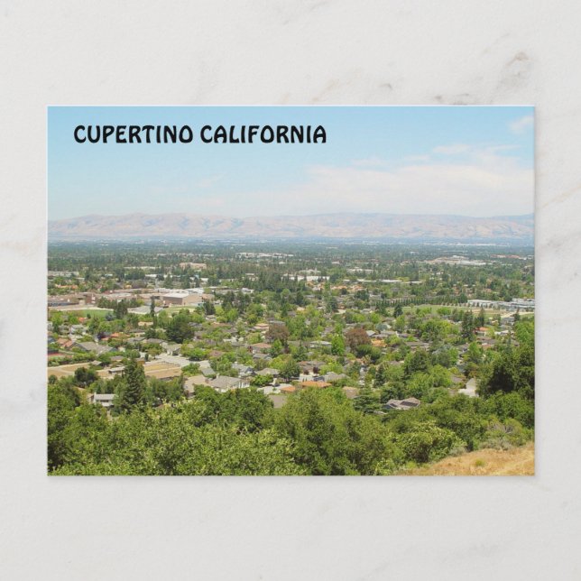 Postal Postcard de Cupertino California (Anverso)