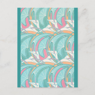 Postal Postcard de curvas de deco