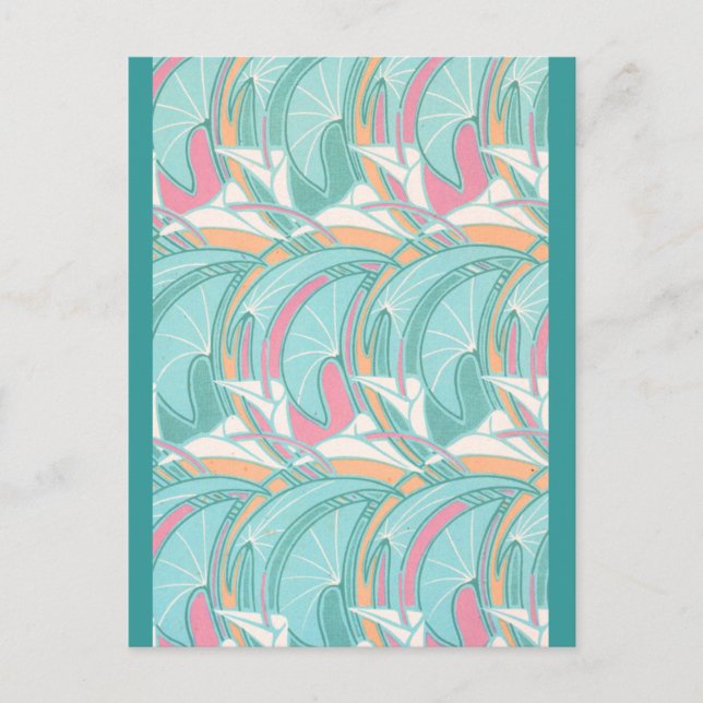 Postal Postcard de curvas de deco (Anverso)