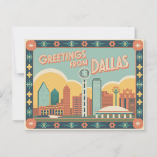 Postal Postcard de Dallas   Saludos desde Dallas