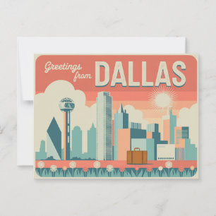 Postal Postcard de Dallas   Saludos desde Dallas