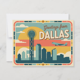 Postal Postcard de Dallas   Saludos desde Dallas