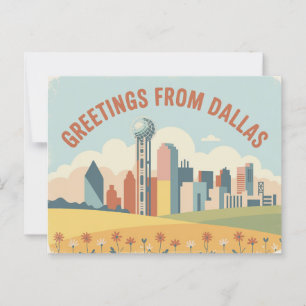 Postal Postcard de Dallas   Saludos desde Dallas