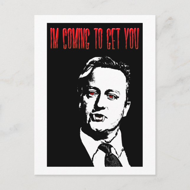 Postal Postcard de David Cameron Sangod Sucker (Anverso)