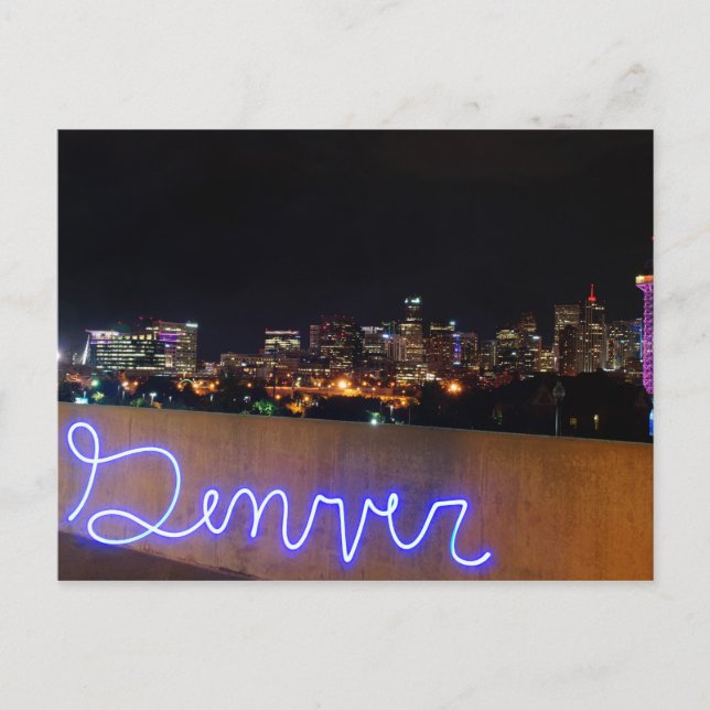 Postal Postcard de Denver Skyline (Anverso)