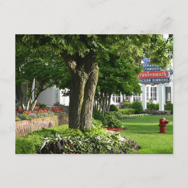 Postal Postcard de destino de viaje Frankenmuth Michigan (Anverso)