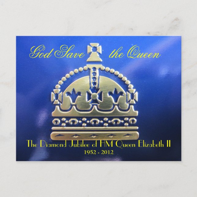 Postal Postcard de Diamond Jubilee (Anverso)