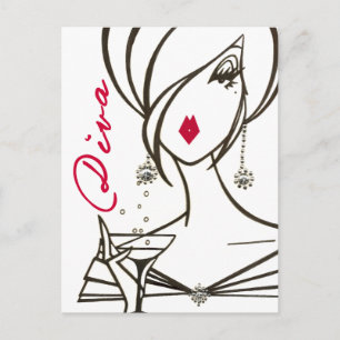 Postal Postcard de Divas Rule! - Personalizado