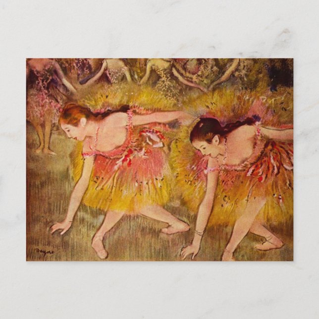 Postal Postcard de Edgar Degas Ballerina (Anverso)