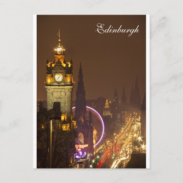 Postal Postcard de Edimburgo (Anverso)