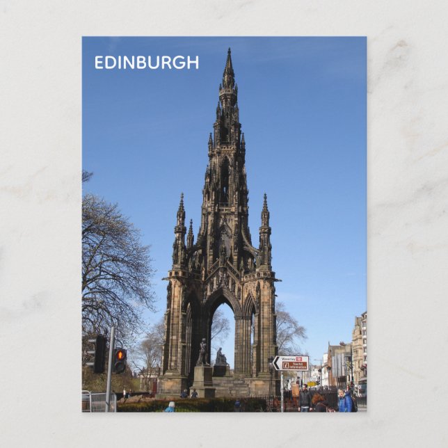 Postal Postcard de Edimburgo (Anverso)