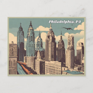 Postal Postcard de Filadelfia y Pensilvania