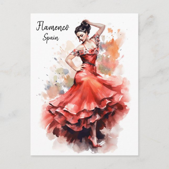 Postal Postcard de Flamenco Dance España - Mundo de la da (Anverso)