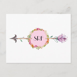 Postal Postcard de flecha elegante 3