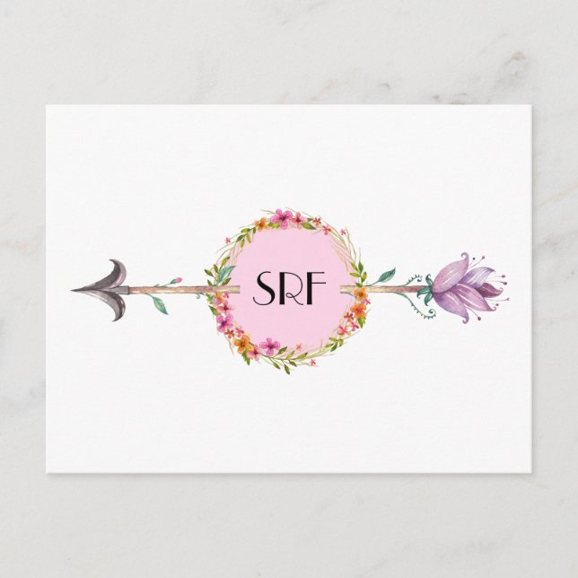 Postal Postcard de flecha elegante 3 (Anverso)