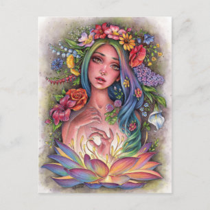 Postal Postcard de Flora