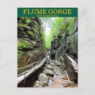 Postal Postcard de Flume Gorge NH