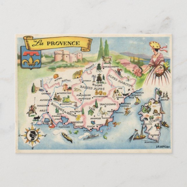 Postal Postcard de Francia de Provenza (Anverso)