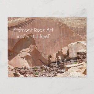 Postal Postcard de Fremont Petroglyphs