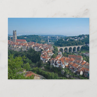 Postal Postcard de Friburgo Suiza
