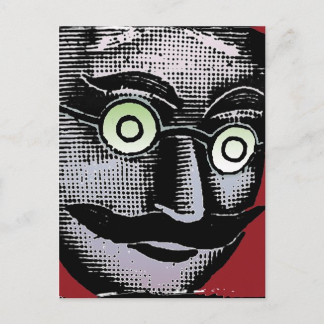 Postal Postcard de gafas (Anverso)