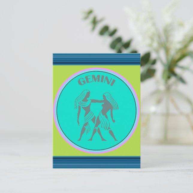 Postal Postcard de Gemini (Anverso de pie)