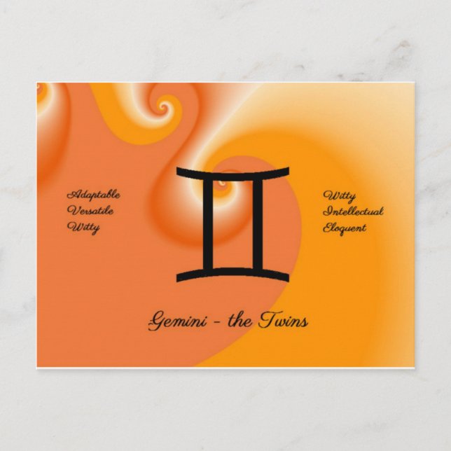 Postal Postcard de Gemini (Anverso)