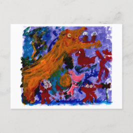 Postal Postcard de gentil monstruo