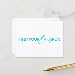 Postal Postcard de #GetYourBarsRun